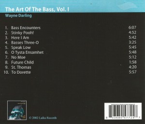 Wayne Darling - The Art Of The Bass, Vol. 1 (2002) Laika Records back