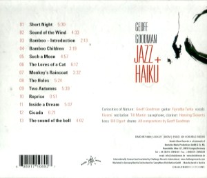 Geoff Goodman - Jazz + Haiku (2011) Double Moon Records back