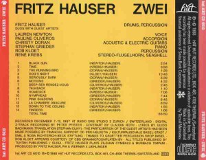 Fritz Hauser - Zwei (1988) hat ART back