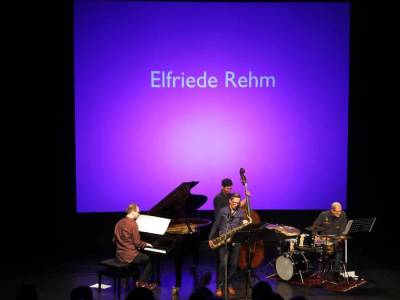 Achim Kaufmann, Sebastian Gille, Matthias Akeo Nowak, and Bill Elgart (photo from allgemeine-zeitung.de)